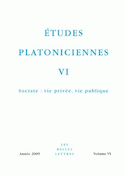Etudes platoniciennes, v. VI